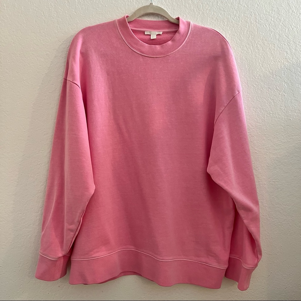 COS Oversized pink sweatshirt